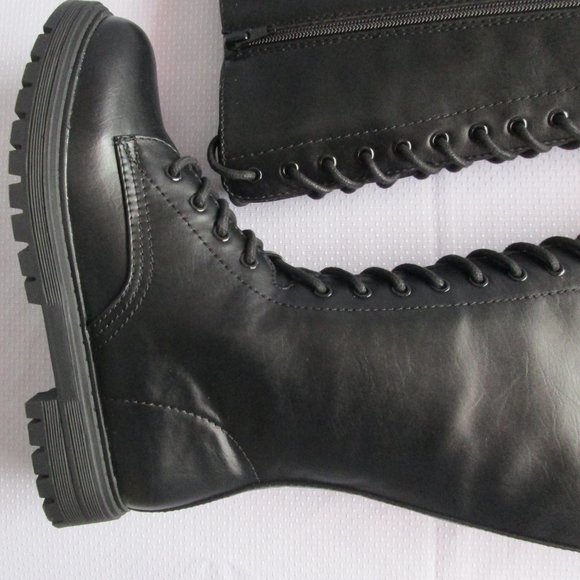 SO LULLABIES BLACK KNEE HIGH BOOTS (SIZE 7) - Picture 2 of 16